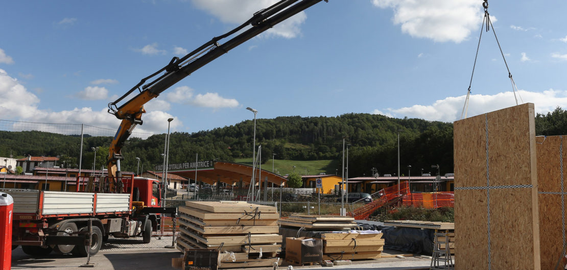 Il Cantiere della Casa della Musica di Amatrice